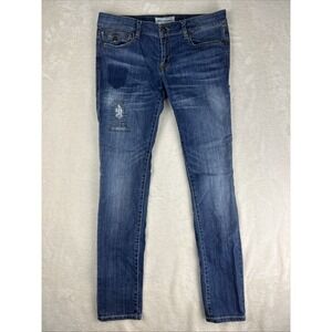 Jimmy Taverniti Jeans Women's 30 Straight Distressed Air Anti Exposure Denim